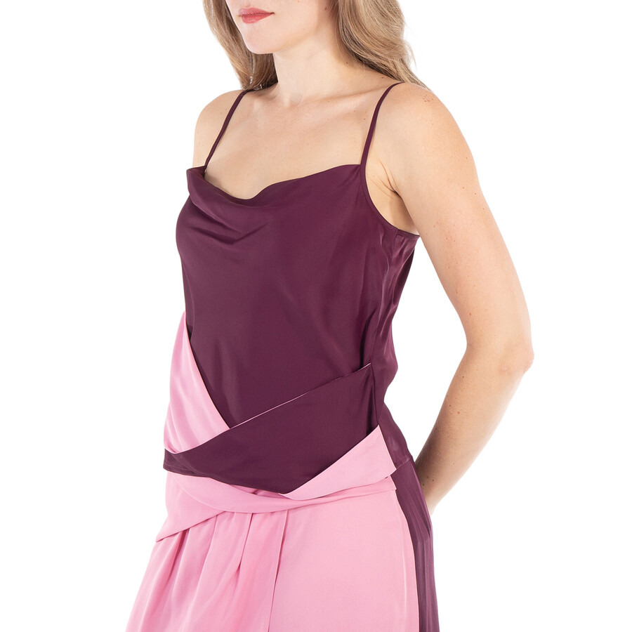 JW Anderson Draped Satin Sleeveless Tank Top - 4