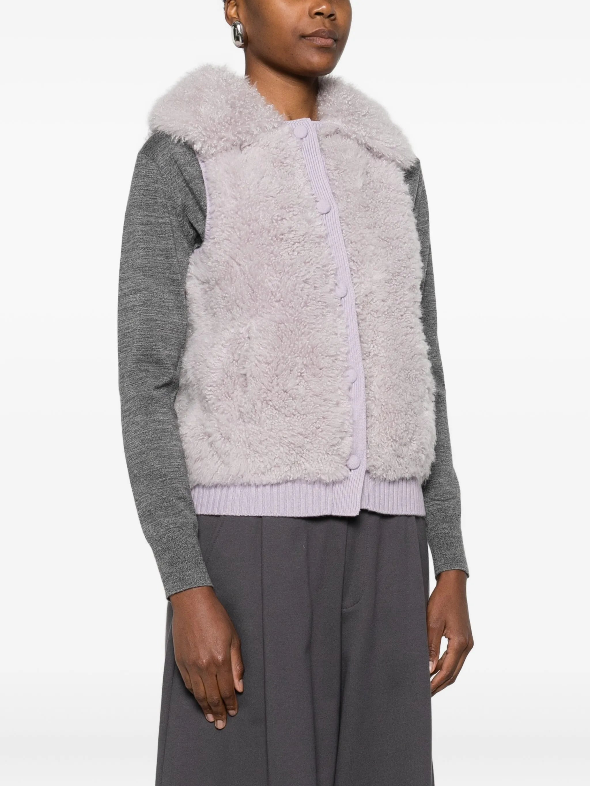 Yves Salomon Textured Gilet - 4