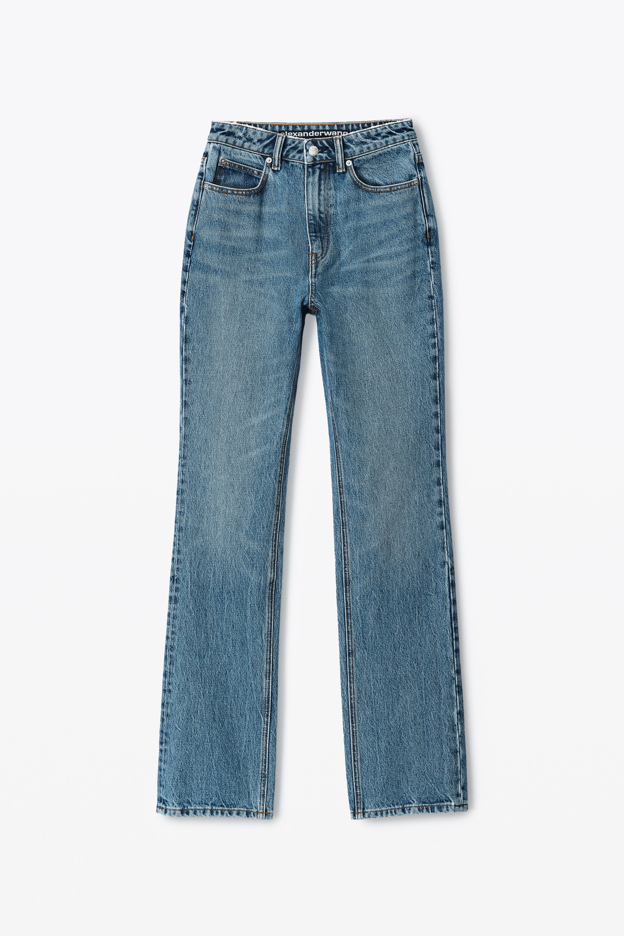 FLY HIGH-RISE STACKED JEAN IN DENIM - 1