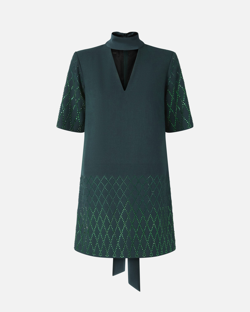 T-SHIRT-STYLE DRESS WITH RHINESTONES 1