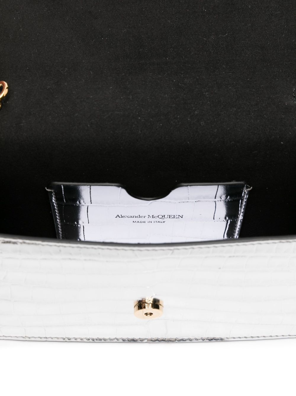 skull-embellished crocodile-effect bag - 5