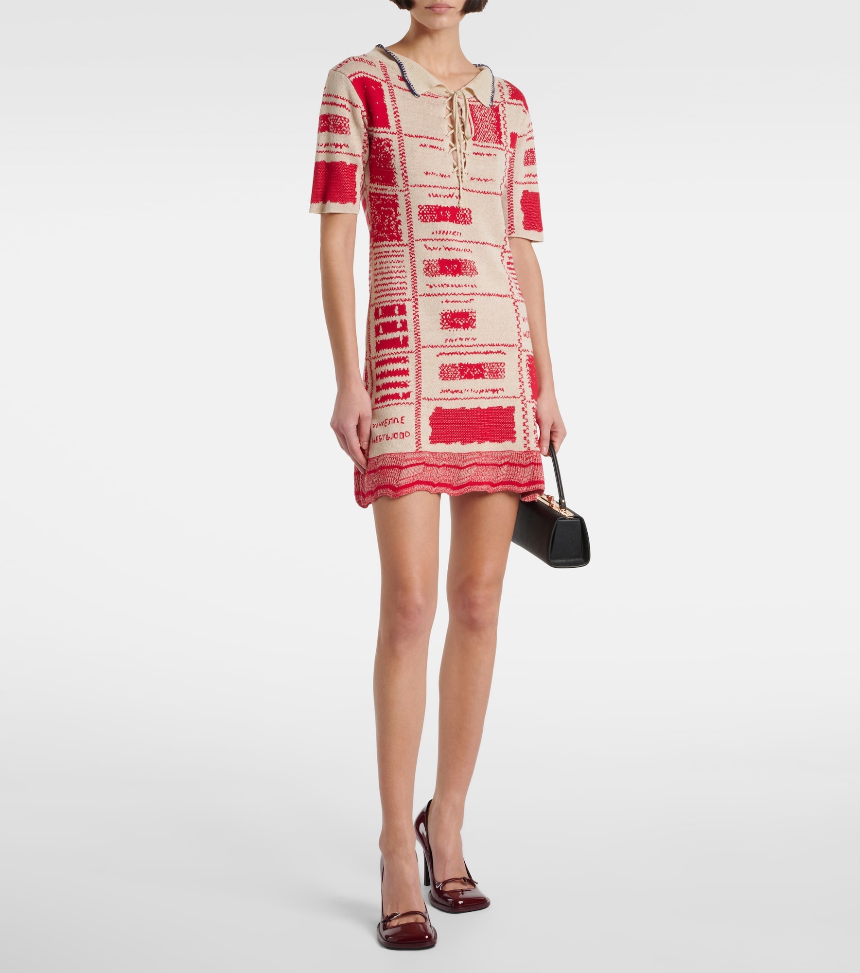 【Vivienne Westwood】チェックドレス ヘンプコットン Vivienne Westwood Checked hemp and cotton minidress
