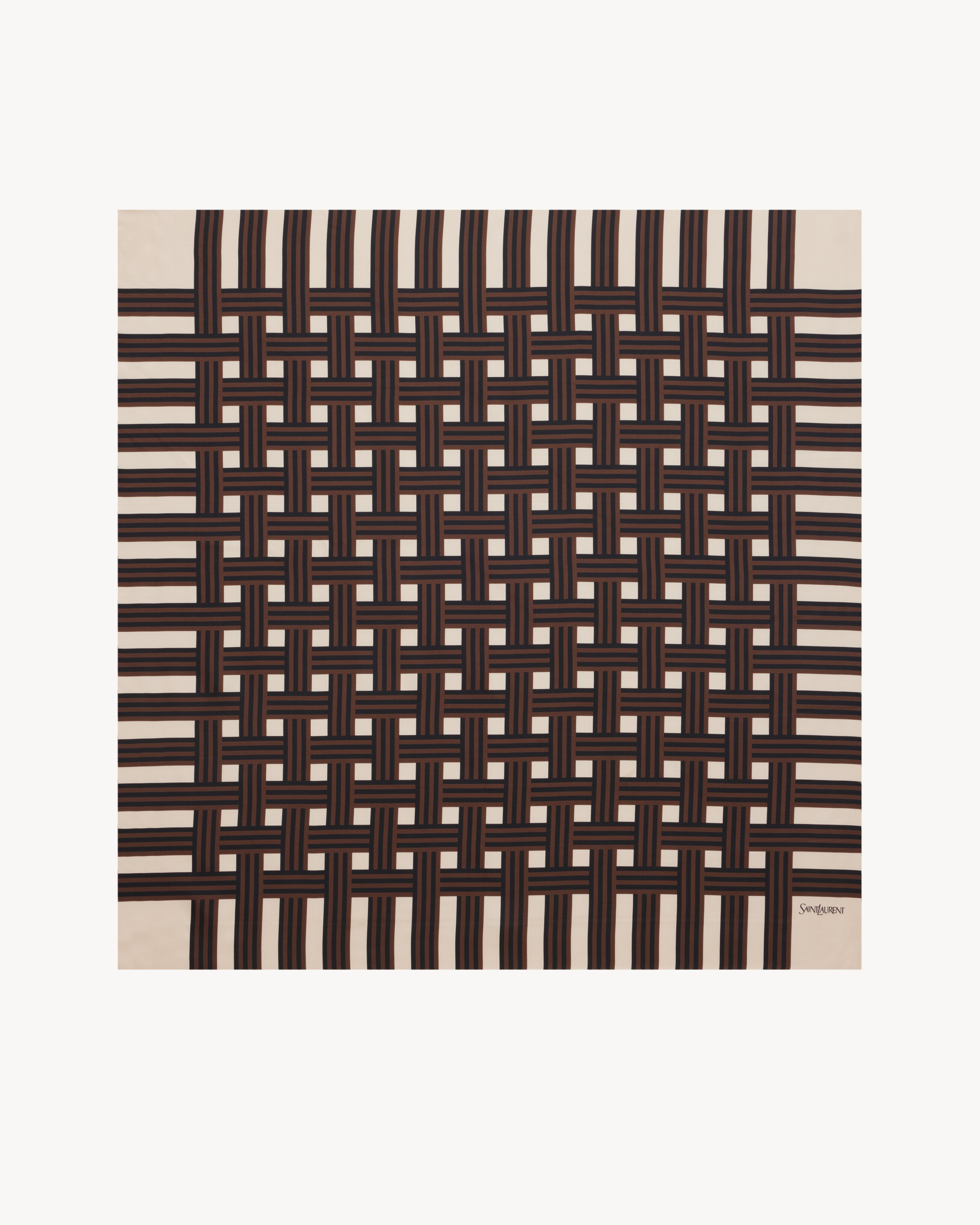 SQUARE SCARF IN WEAVE SILK TWILL - 3