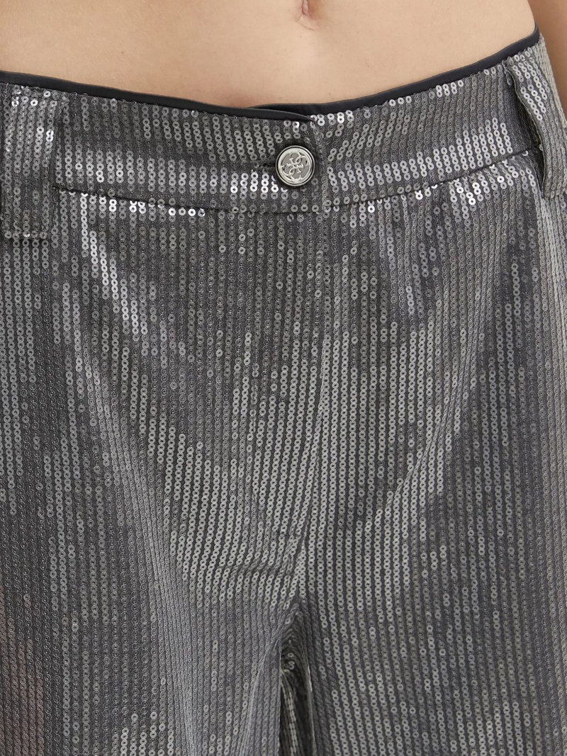 sequin-embellished straight-leg trousers 4