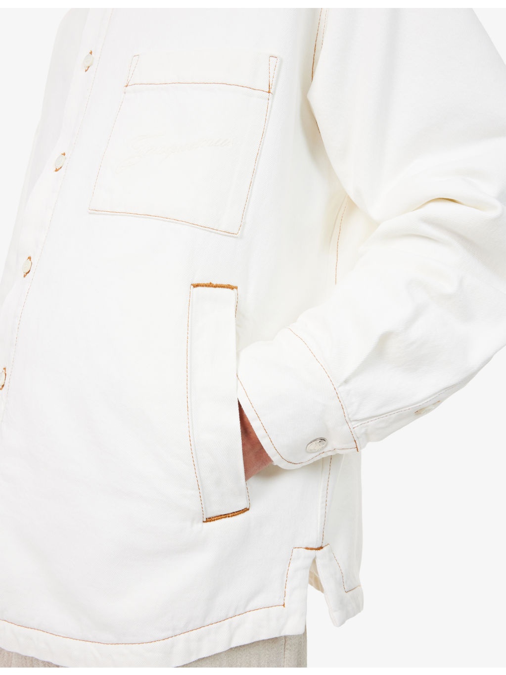 La Chemise Boulanger Embroidered-Logo Cotton Jacket - 5