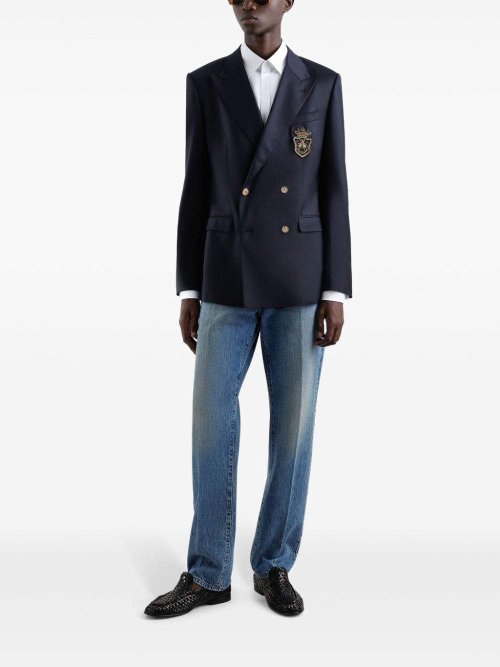 Dolce & Gabbana Men Blazer With Logo Application - 4