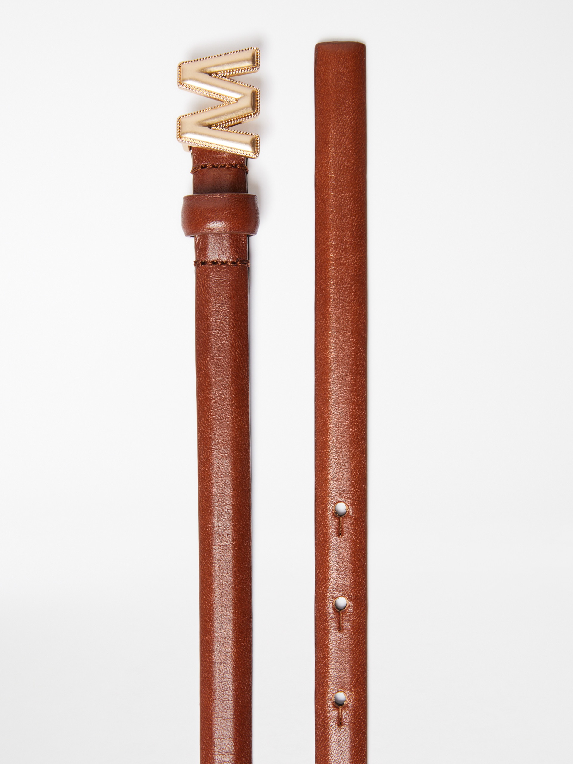 PALUDE Leather belt with branded buckle detail - 2