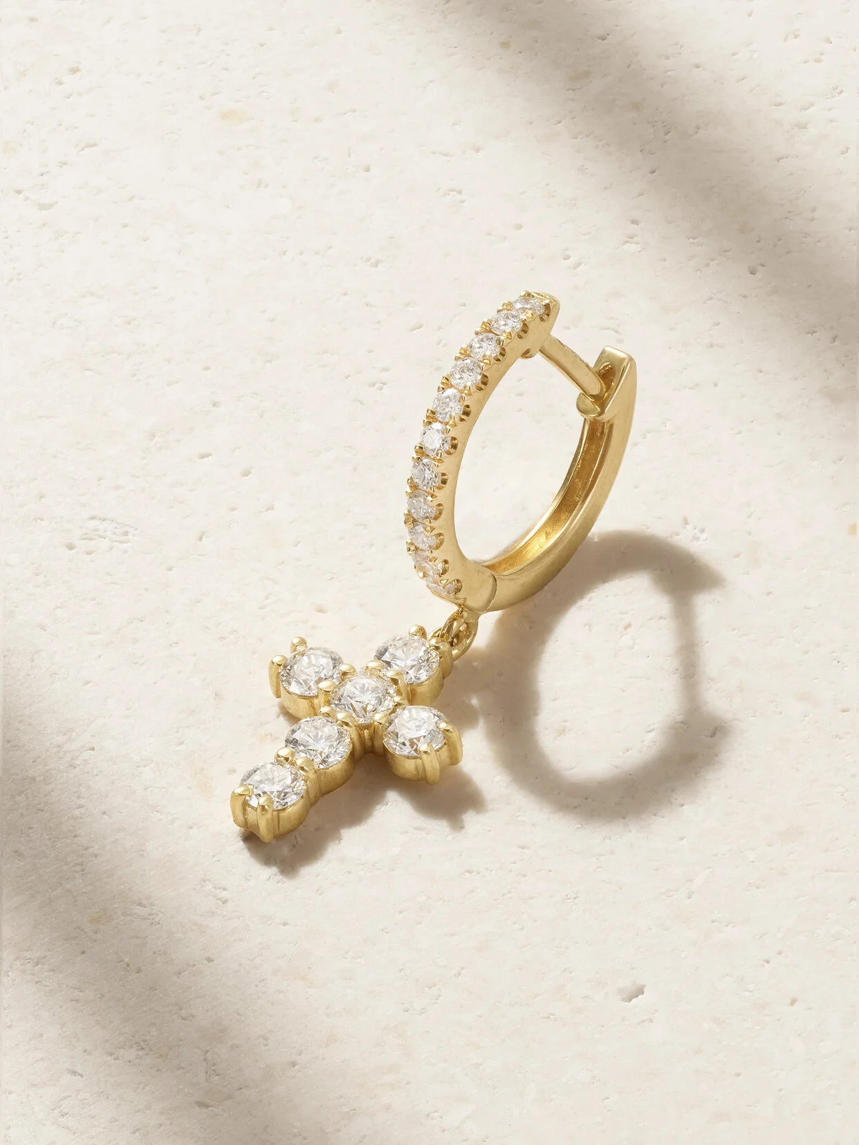 18-karat Gold Diamond Single Earring - 1