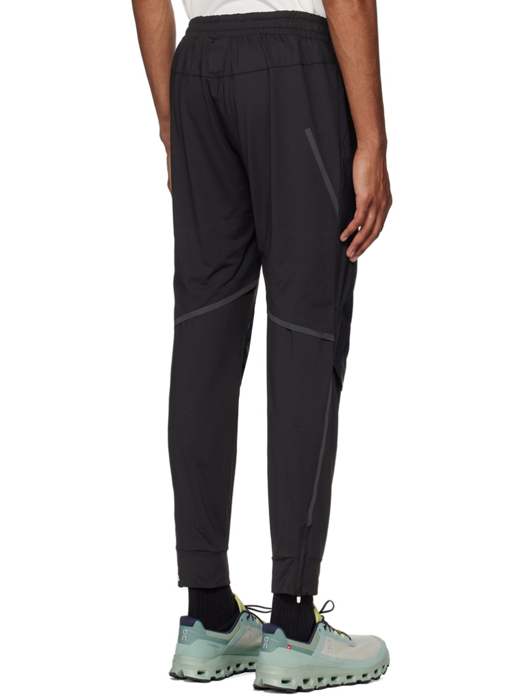 Black Running Lounge Pants - 3