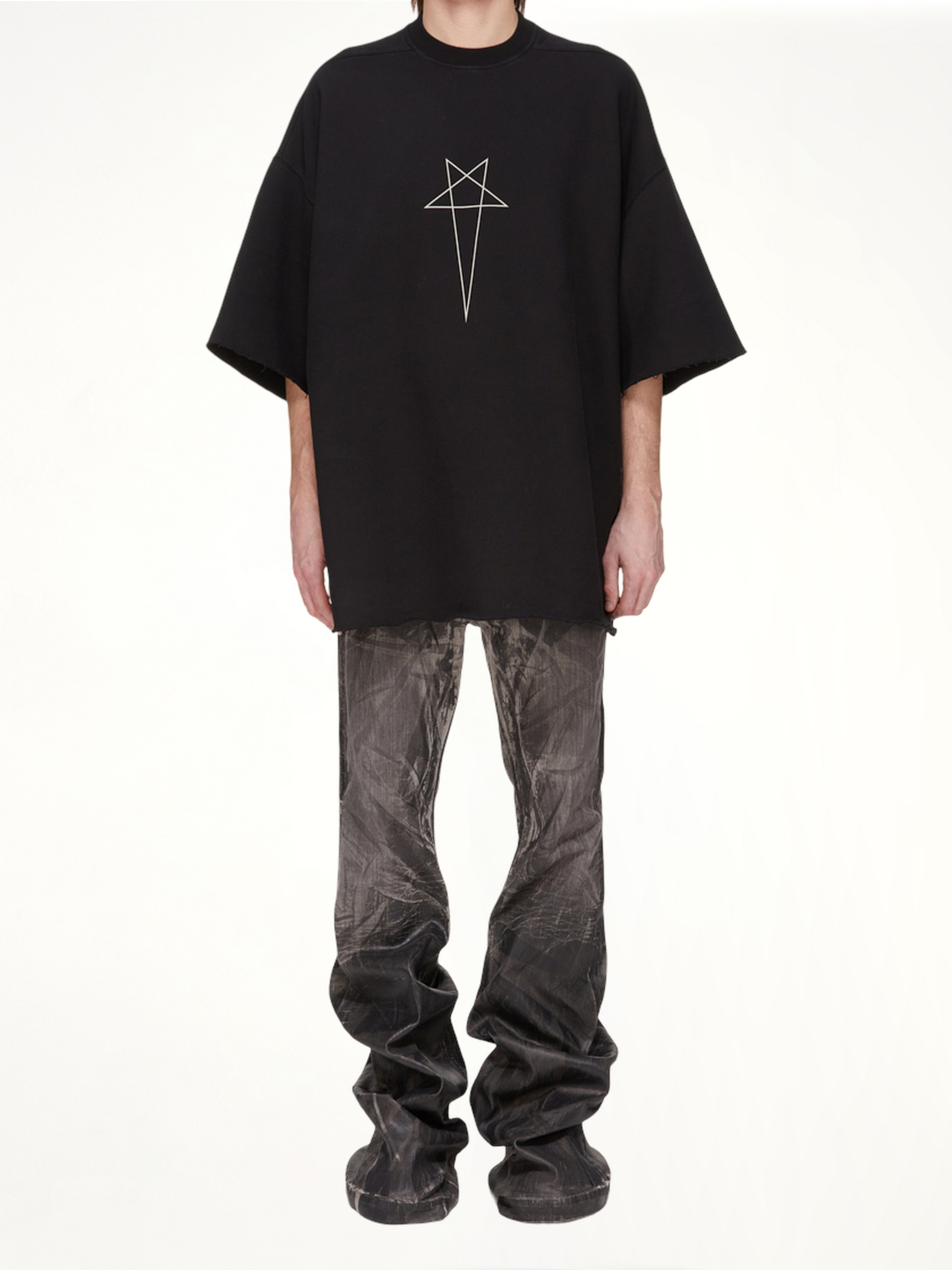 Bolan Bootcut Washed Foil in Black - 4