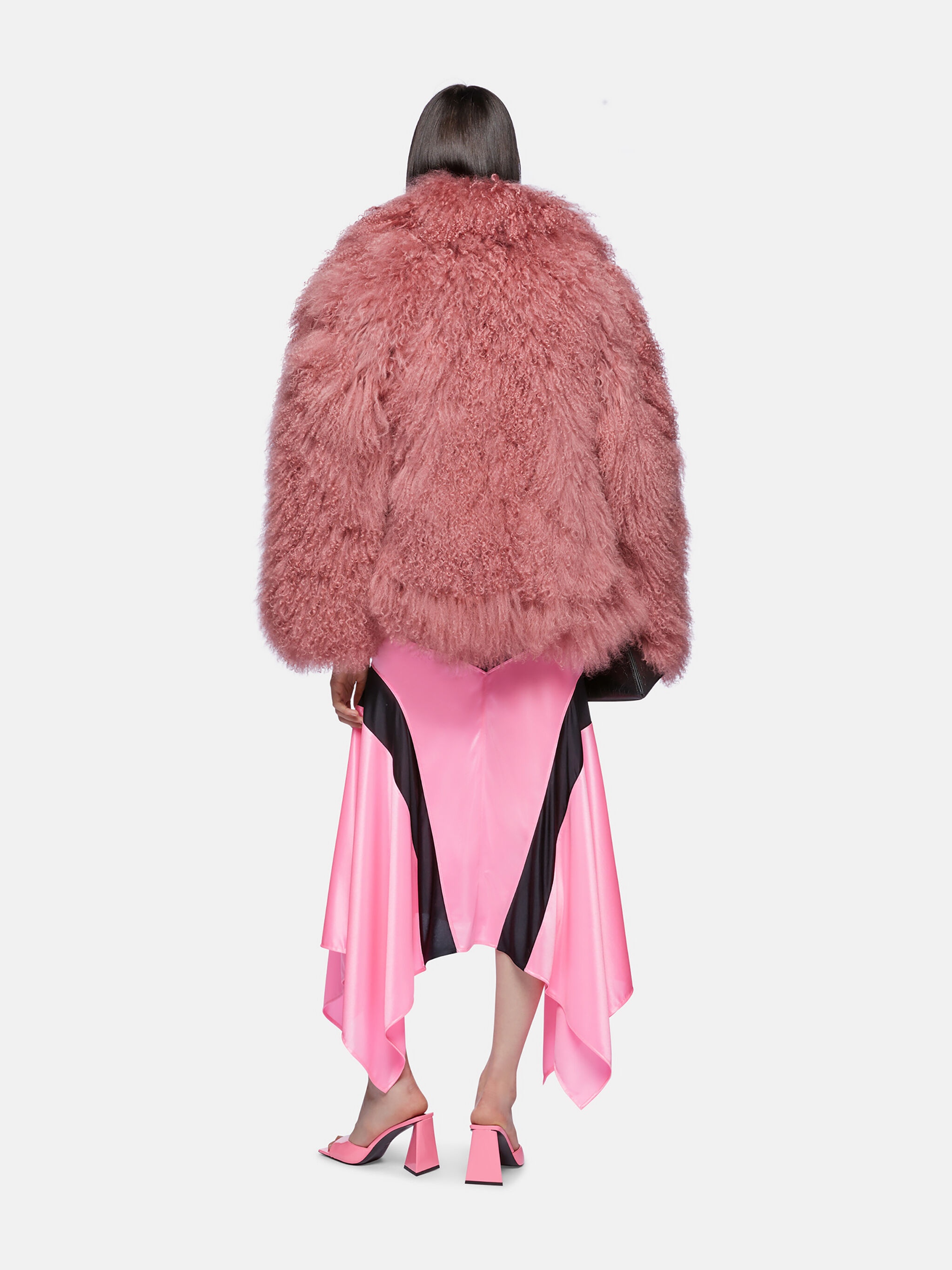 【関税・送料込み】THE ATTICO VINTAGE ROSE VISCOSE FUR JACKET THE ATTICO VINTAGE ROSE VISCOSE FUR JACKET | palazzobelli