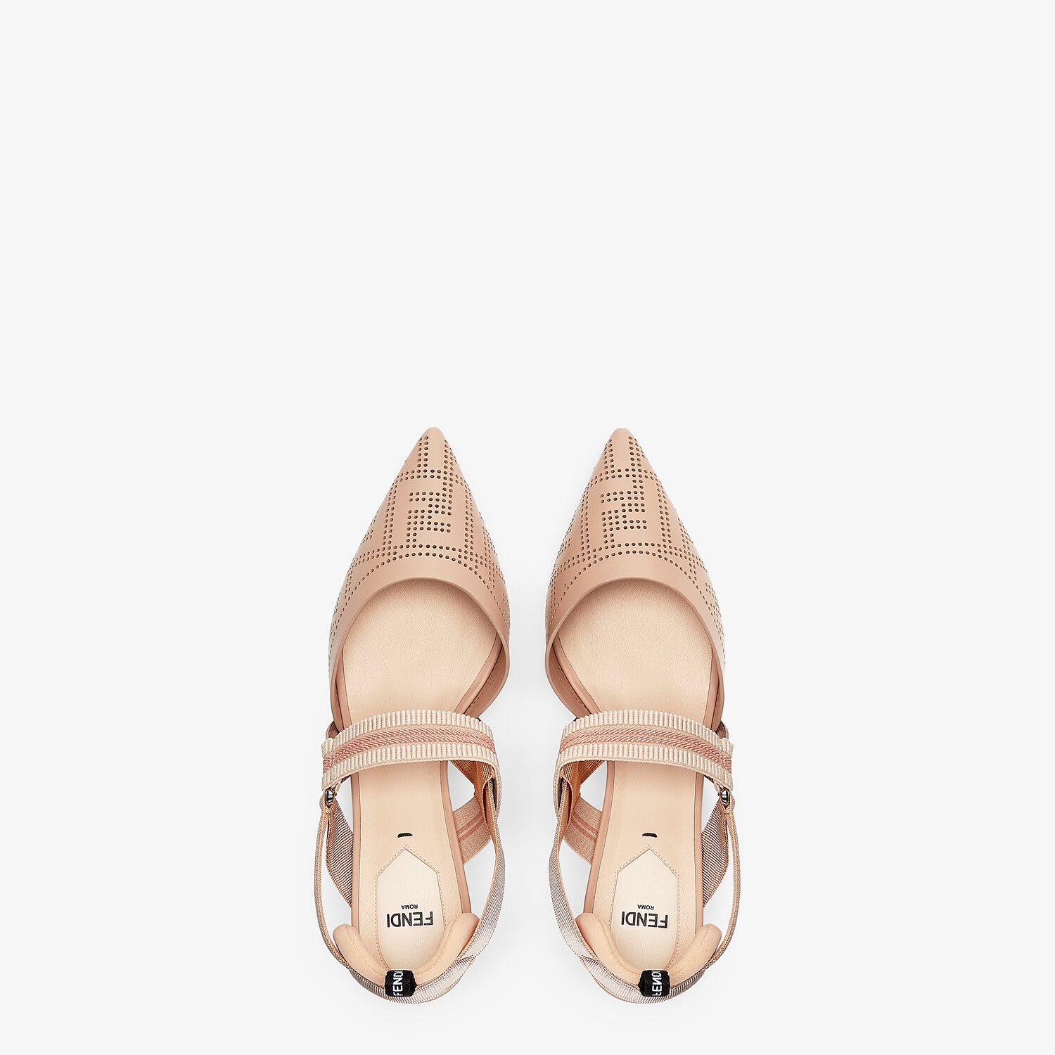 Pink leather Colibrì slingbacks - 4