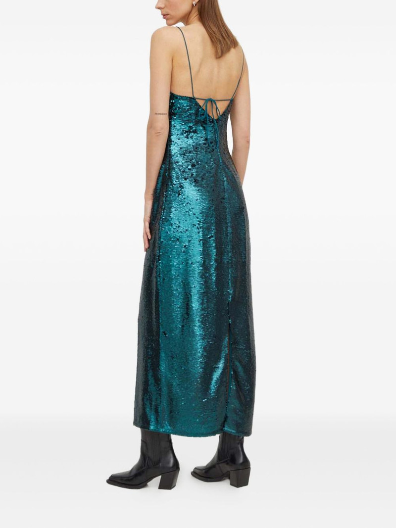 SAMSØE SAMSØE sequin tie midi dress outlook