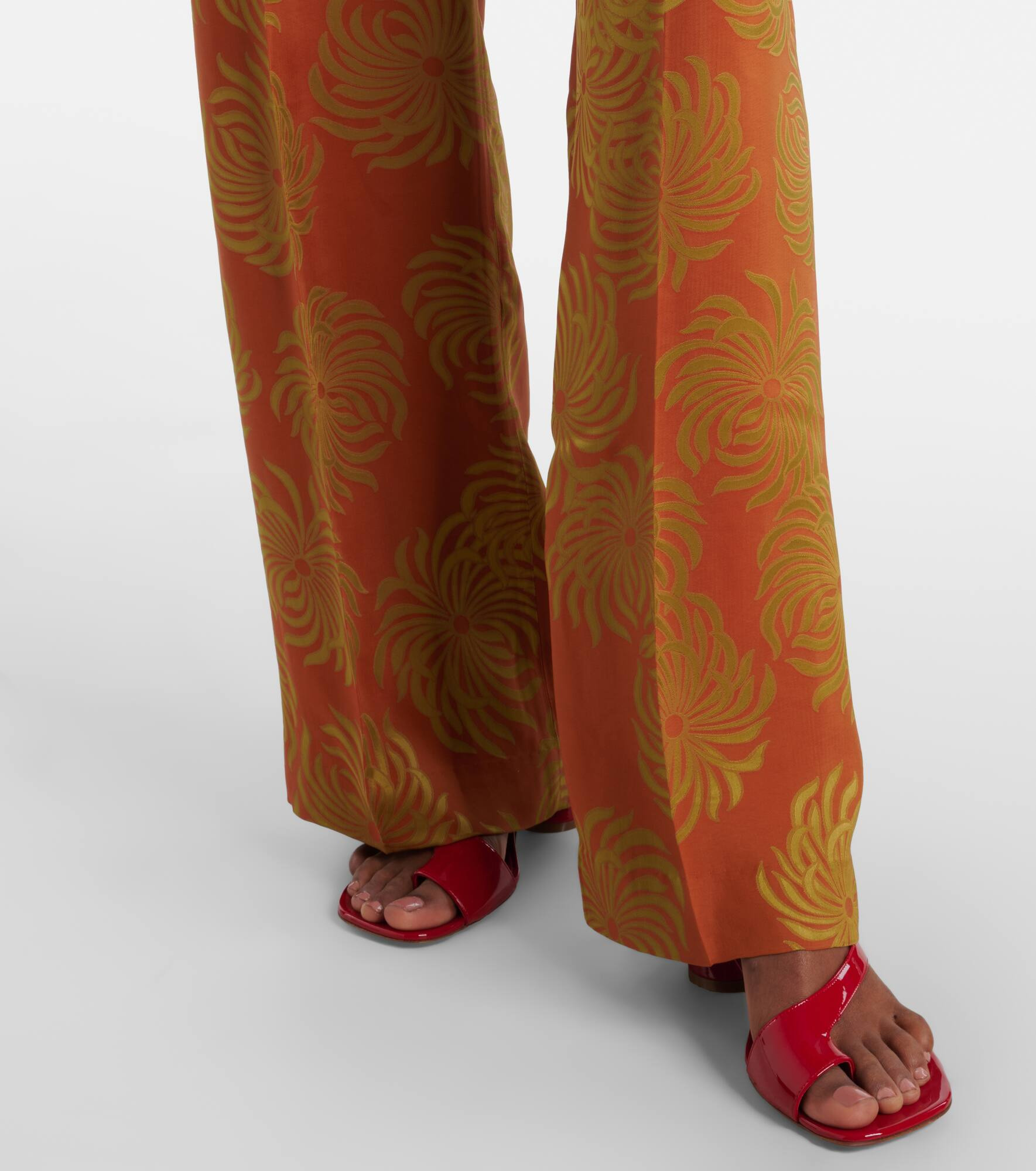 Printed wide-leg pants - 5