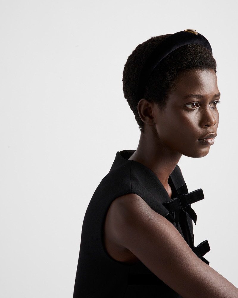 Prada Velvet headband outlook
