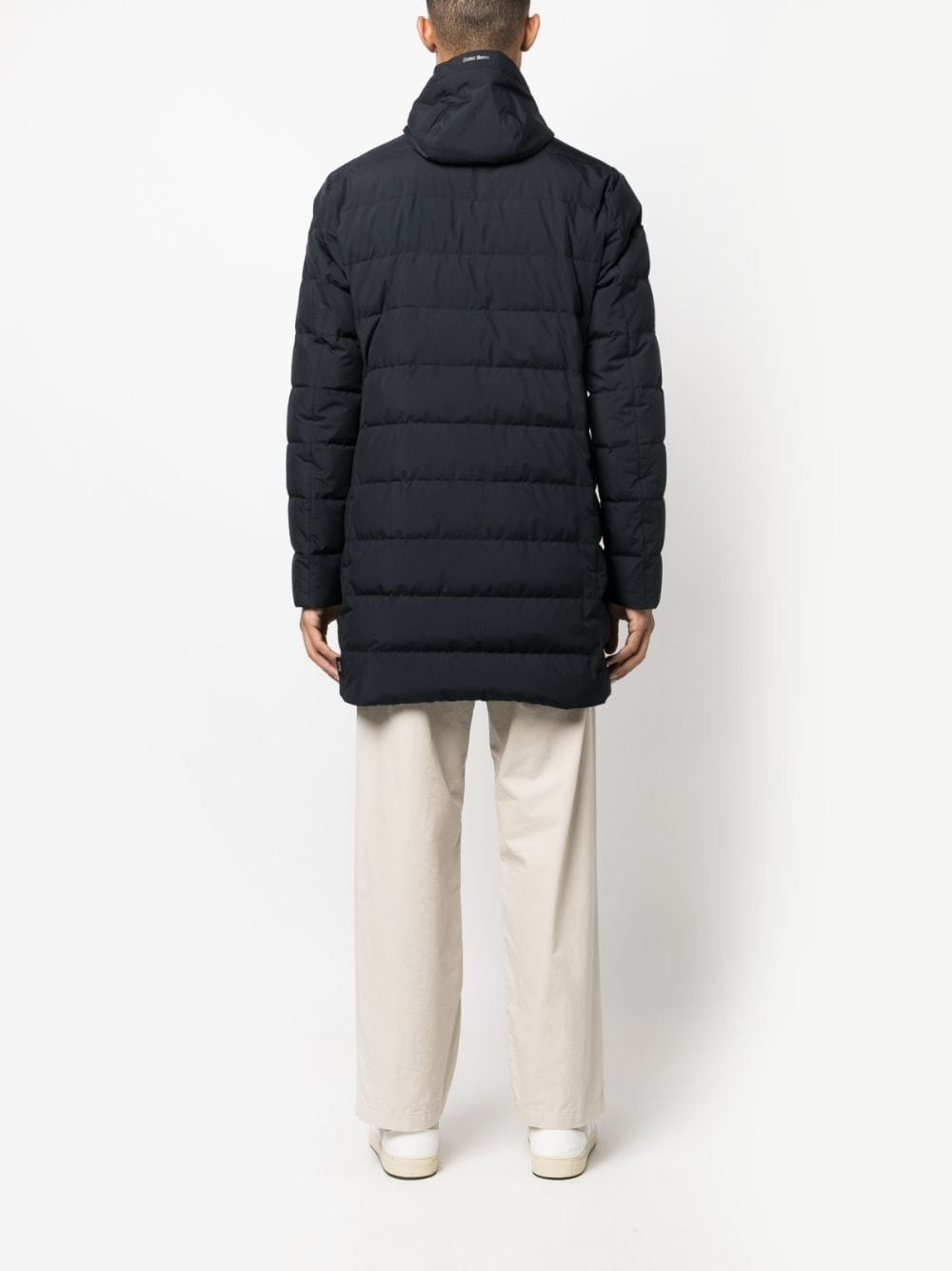 high-neck padded coat - 4