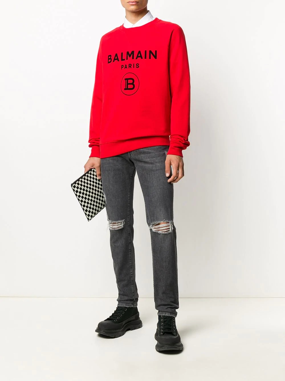 logo print sweatshirt - 2