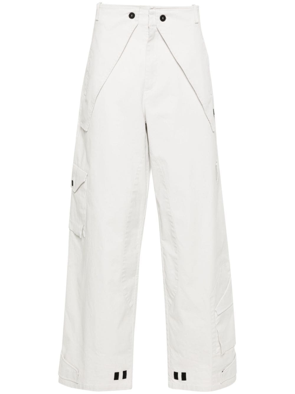 Overlay twill cargo trousers - 1