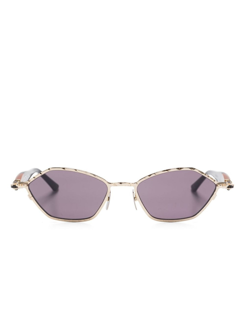 geometric-frame sunglasses 1