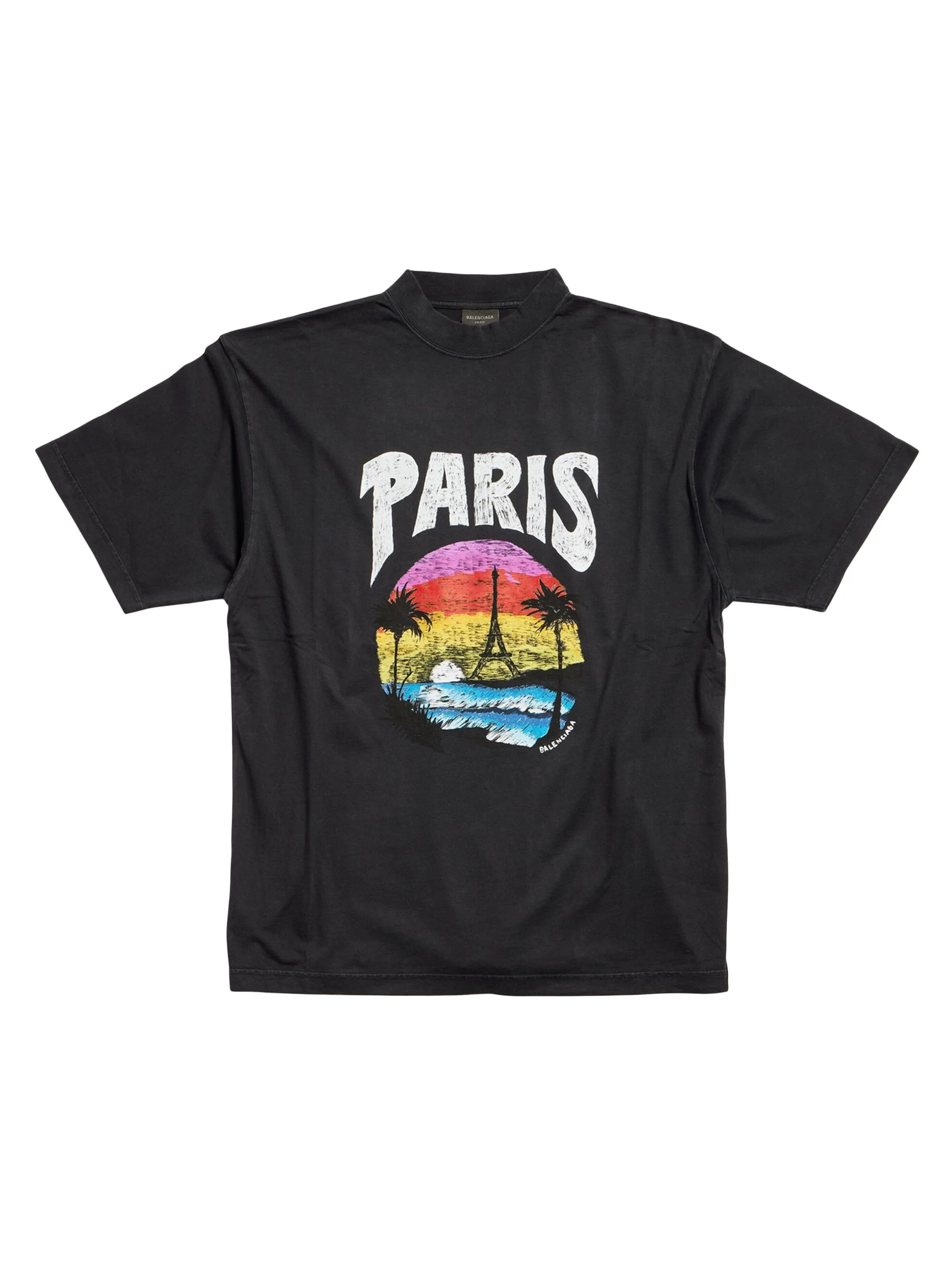 Paris Tropical T-Shirt Medium Fit - Black - 1