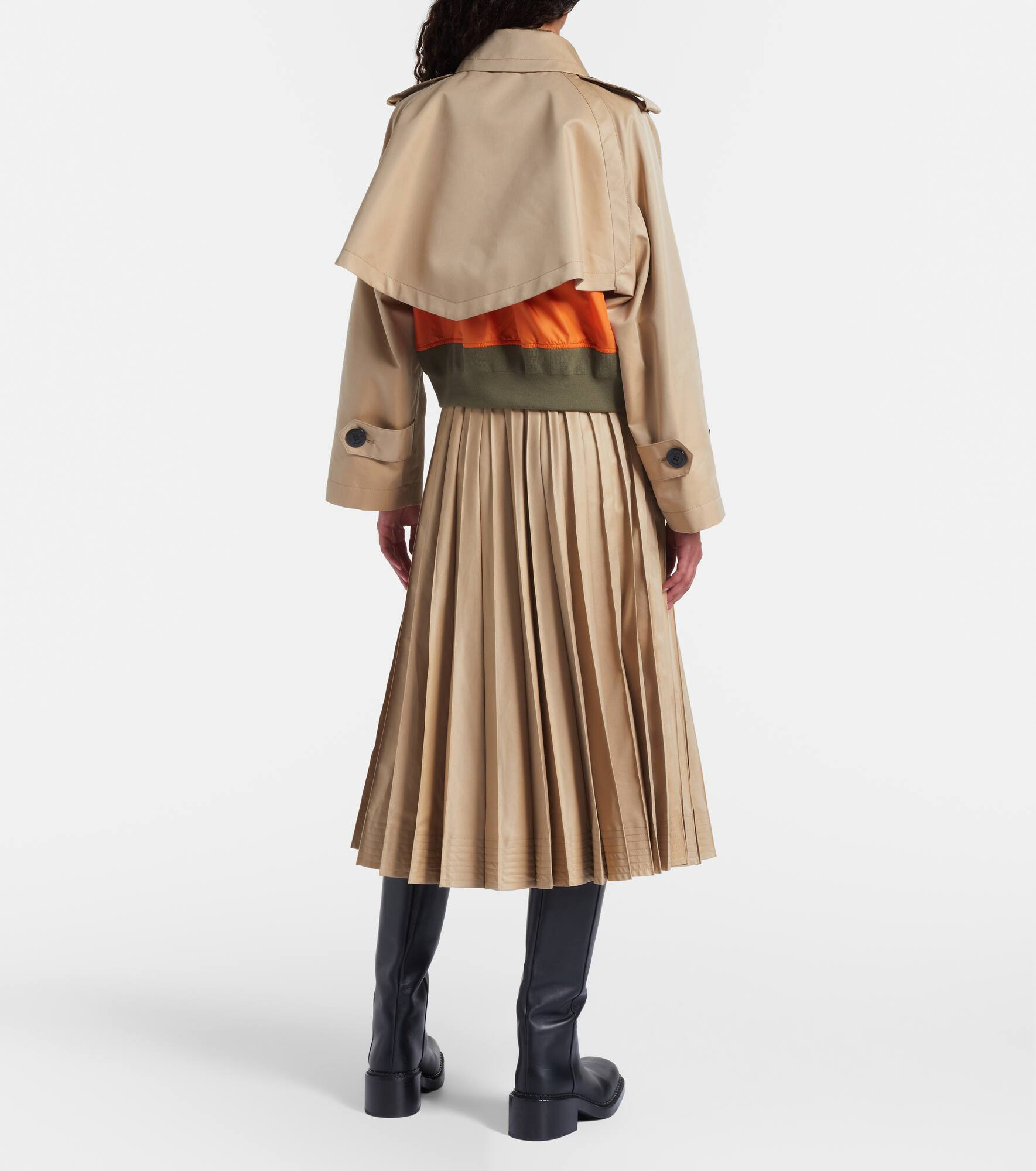 Cotton-blend gabardine and twill jacket - 3