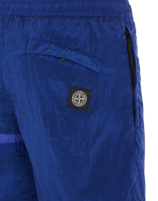 B0142 NYLON METAL IN ECONYL® REGENERATED NYLON_ STAR INLAY_ GARMENT DYED ULTRAMARINE BLUE - 3