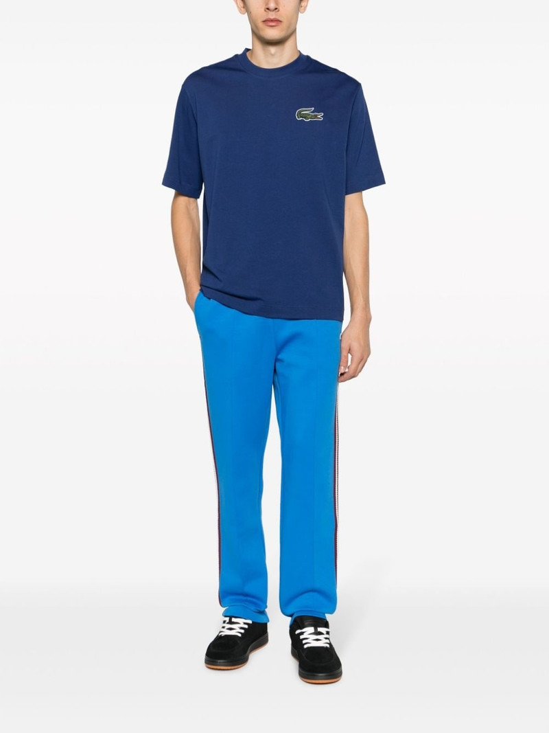 LACOSTE logo-patch cotton T-shirt outlook