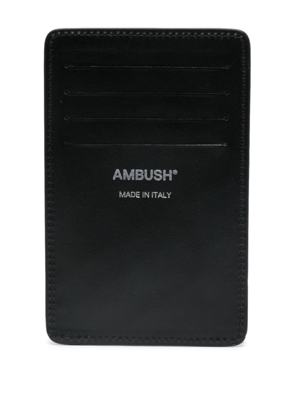 logo-embossed card holder - 2