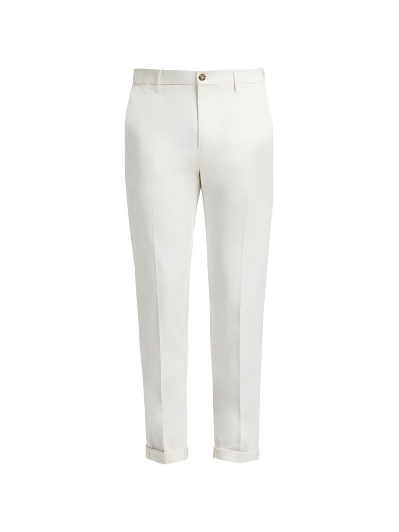 cotton-gabardine chino trousers 1