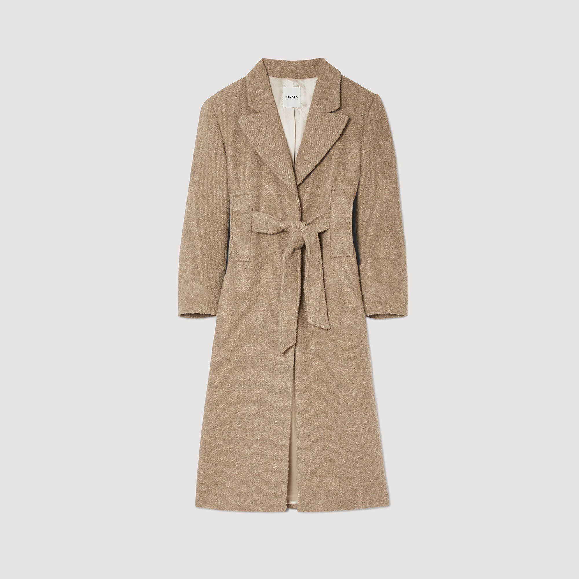 LONG BOUCLÉ COAT - 1