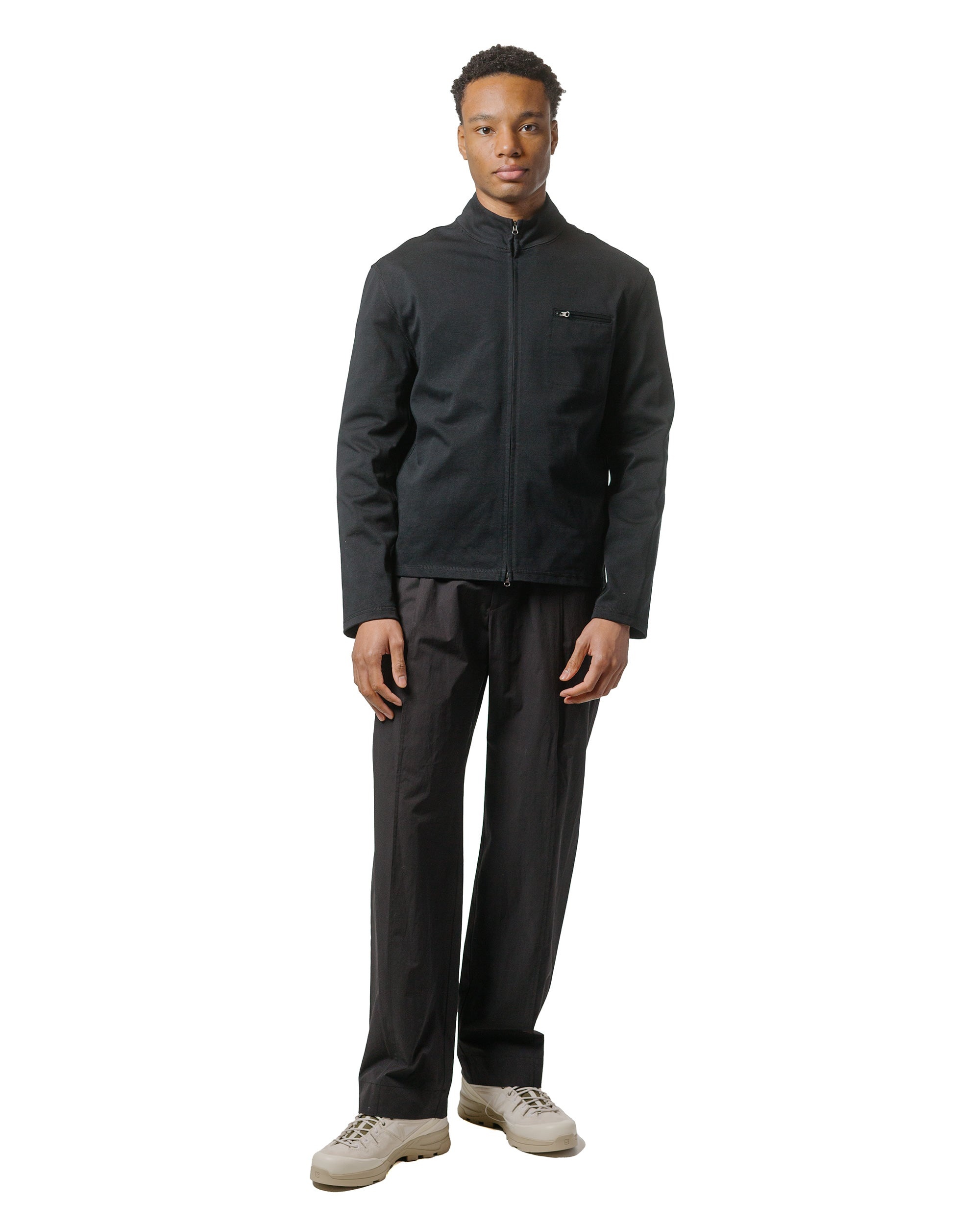 Belted Tuck Banding Pants Black - 4
