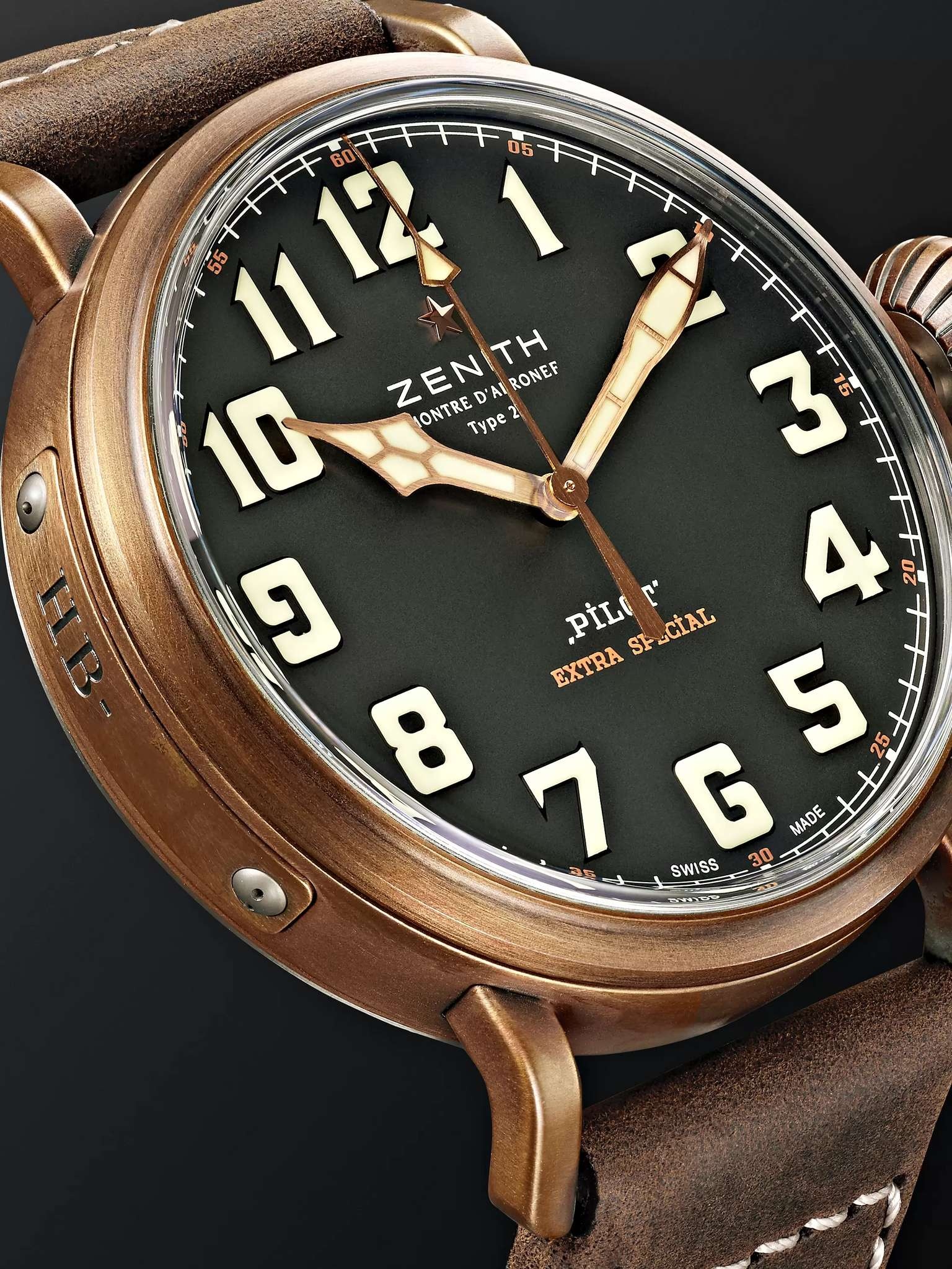 Pilot Type 20 Extra Special 45mm Bronze and Nubuck Watch, Ref. No. 29.2430.679/21.C753 - 6