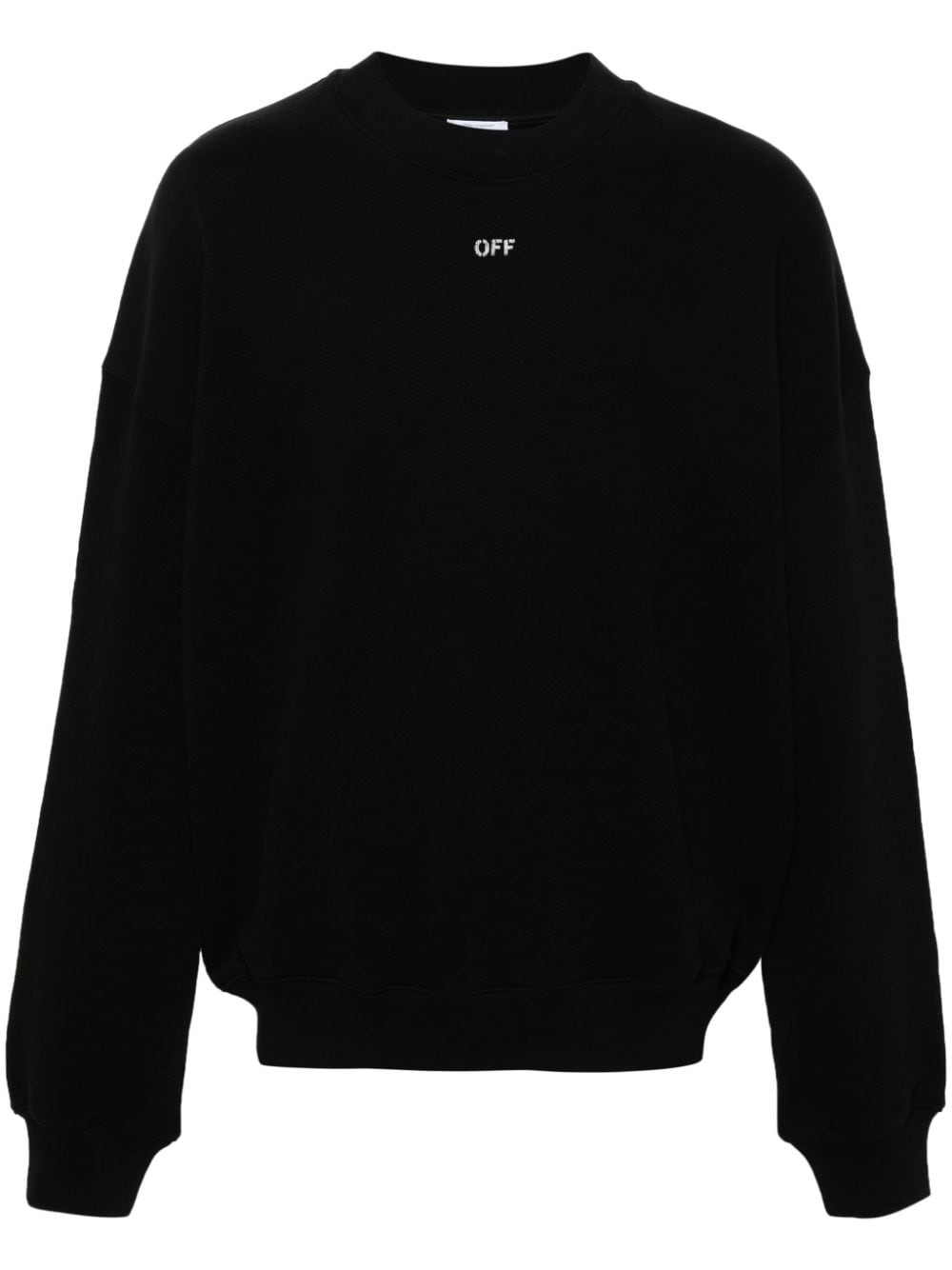 logo-print organic cotton sweatshirt - 1