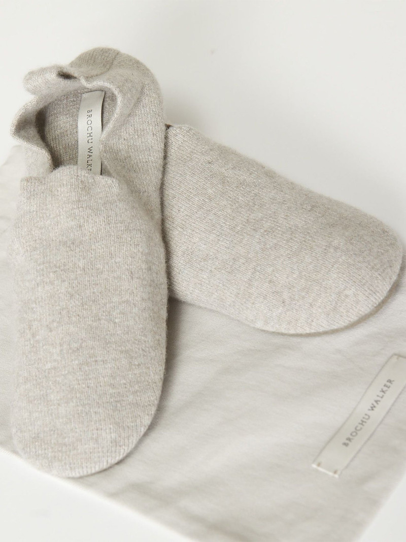 The Luxe Slipper Socks with Vegan Suede 1