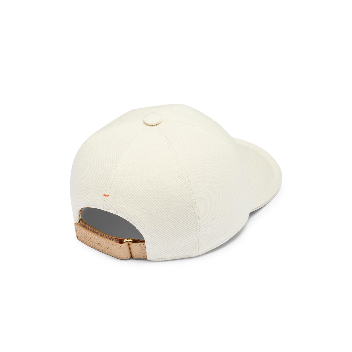 Women's beige cotton baseball cap - 4