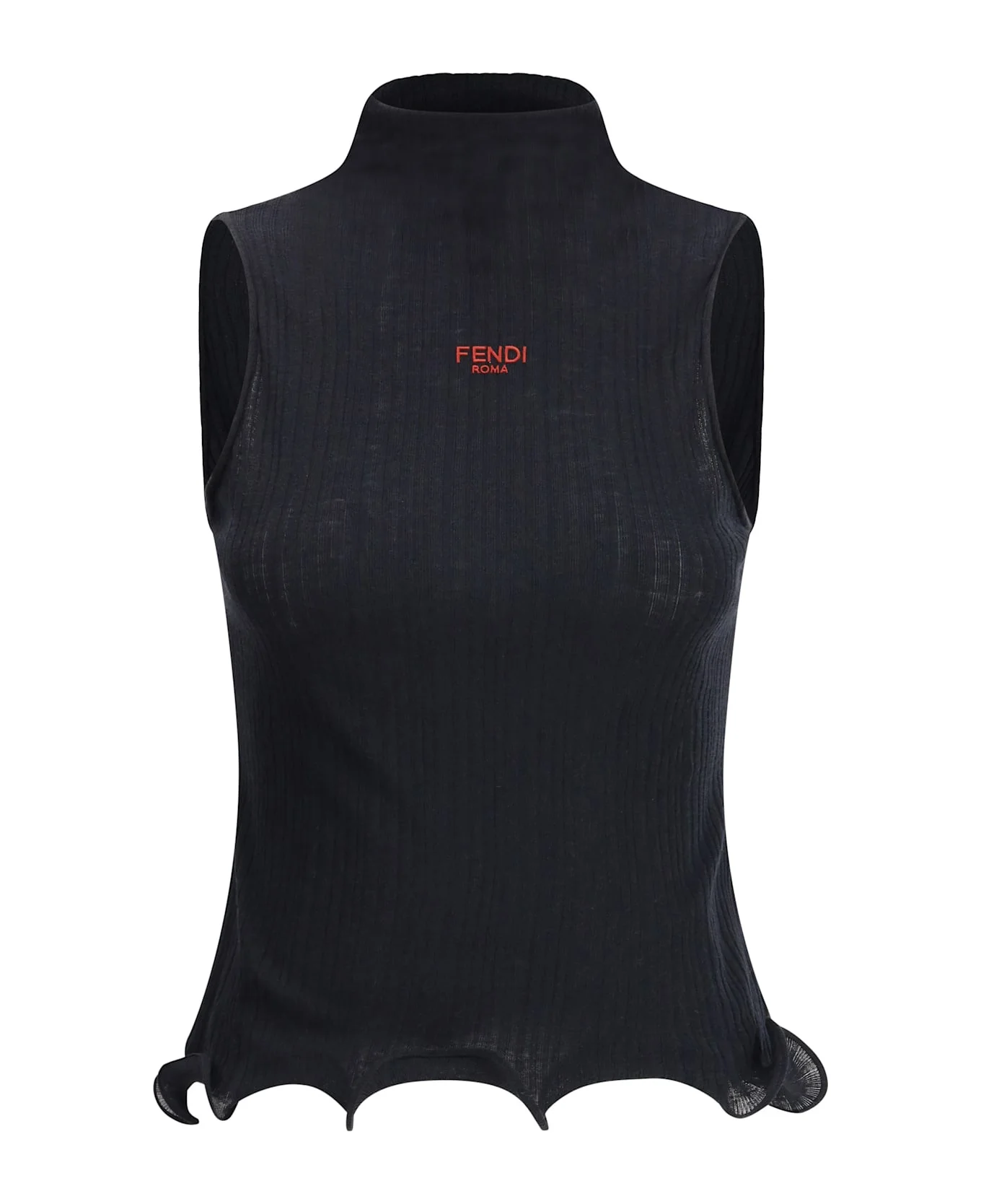 Sleeveless Virgin Wool Top - 1