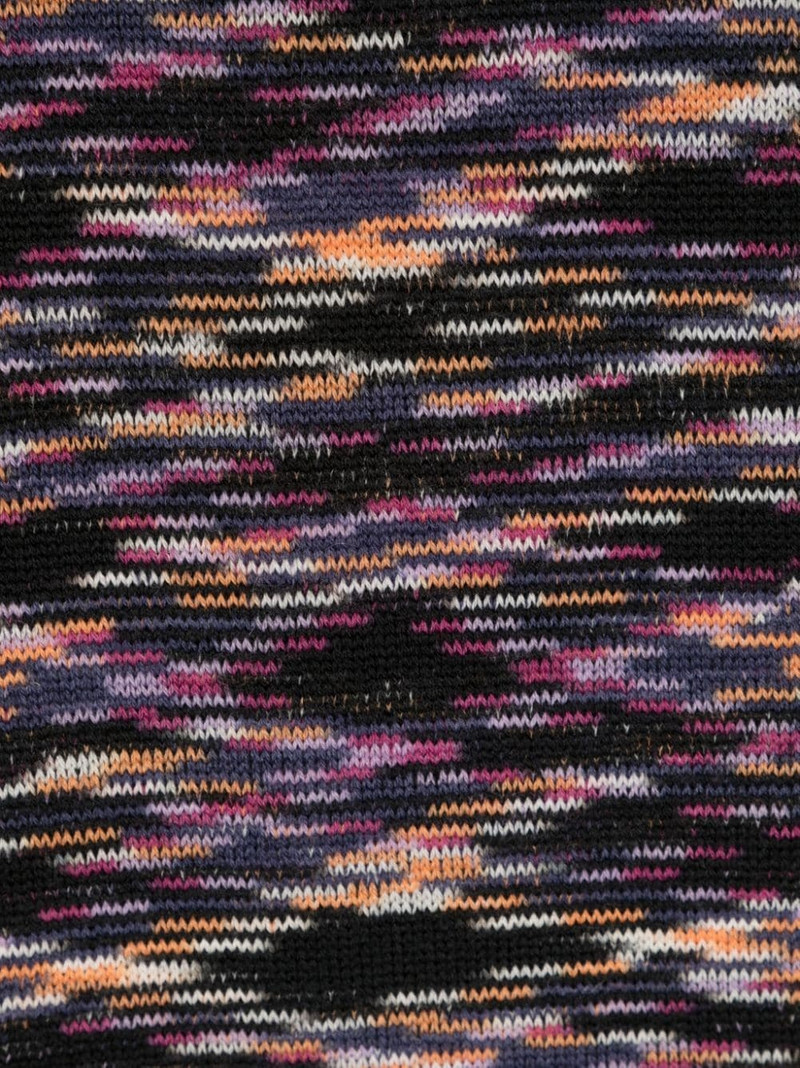 patterned-intarsia reversible scarf 3