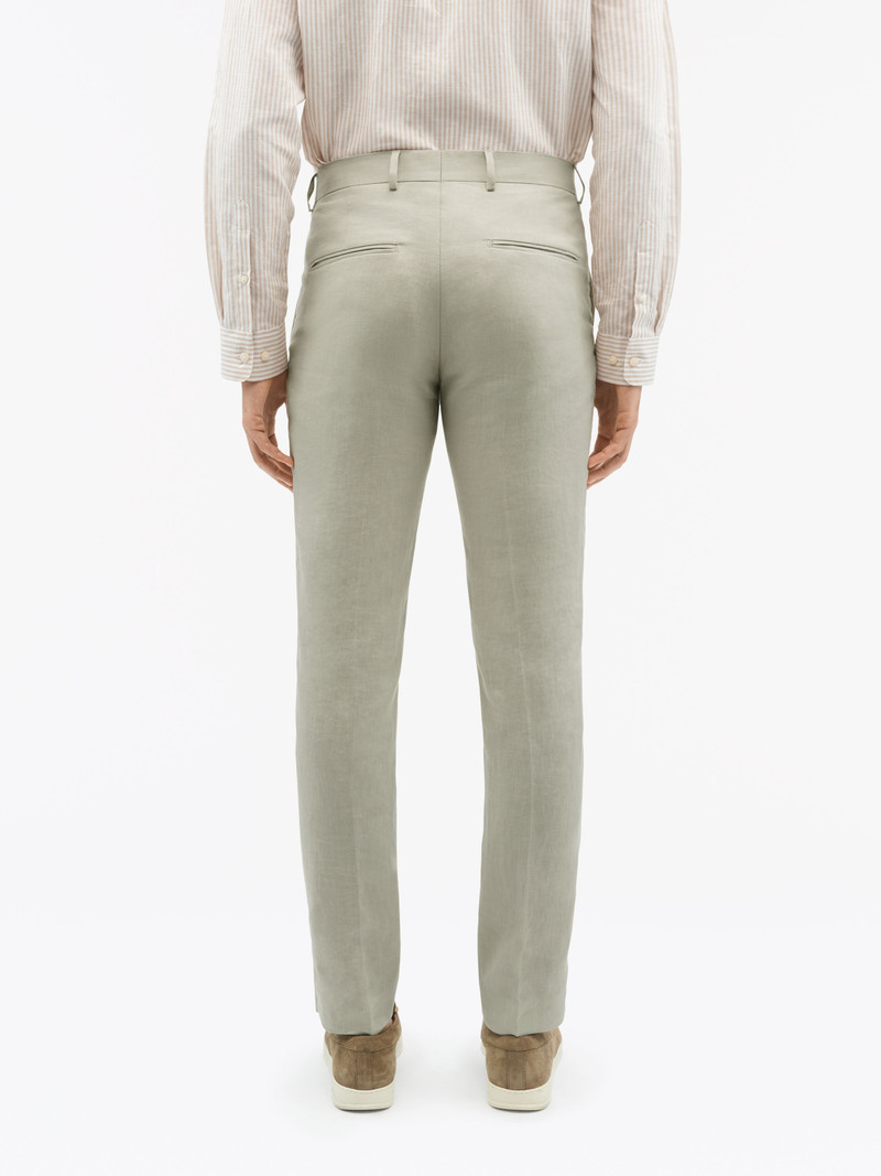 Tense Tapered Linen Trousers 4
