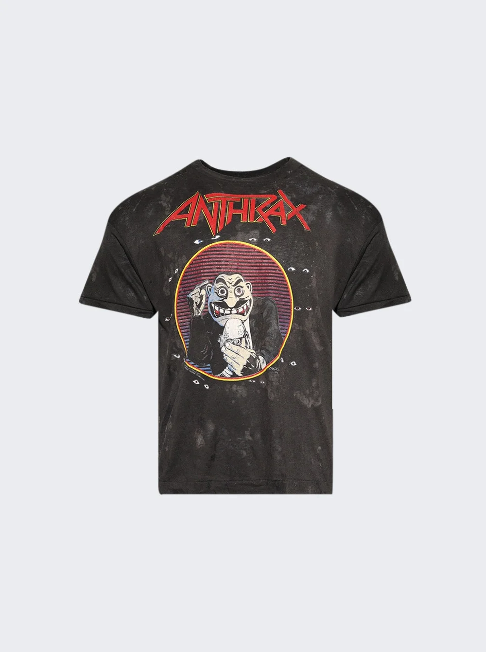 Antharax Vintage Tee Washed Black - 1