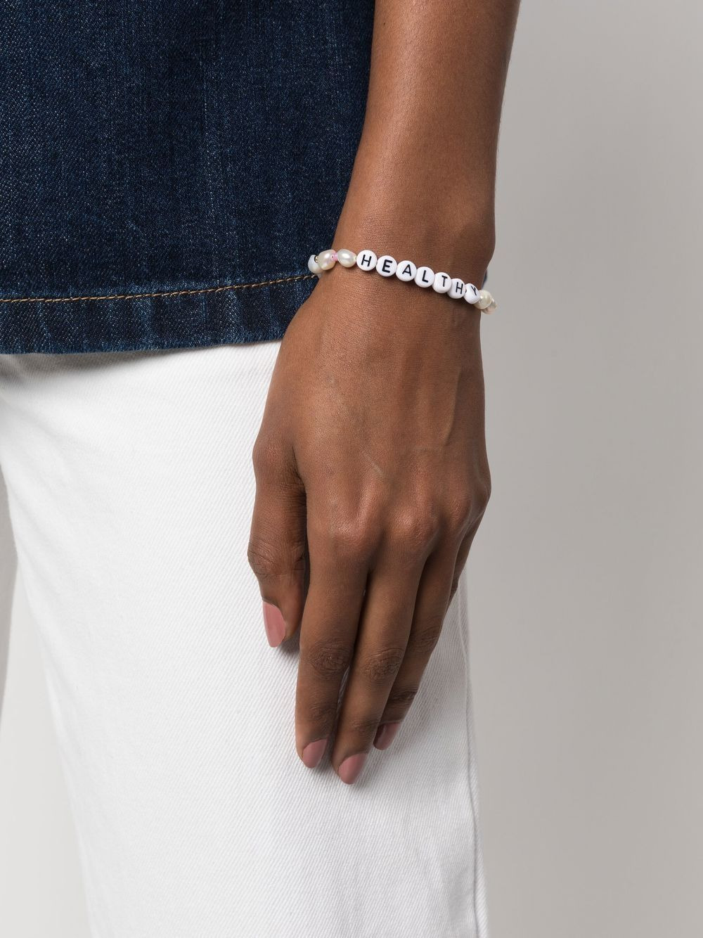 Healthy-lettered beaded bracelet - 2
