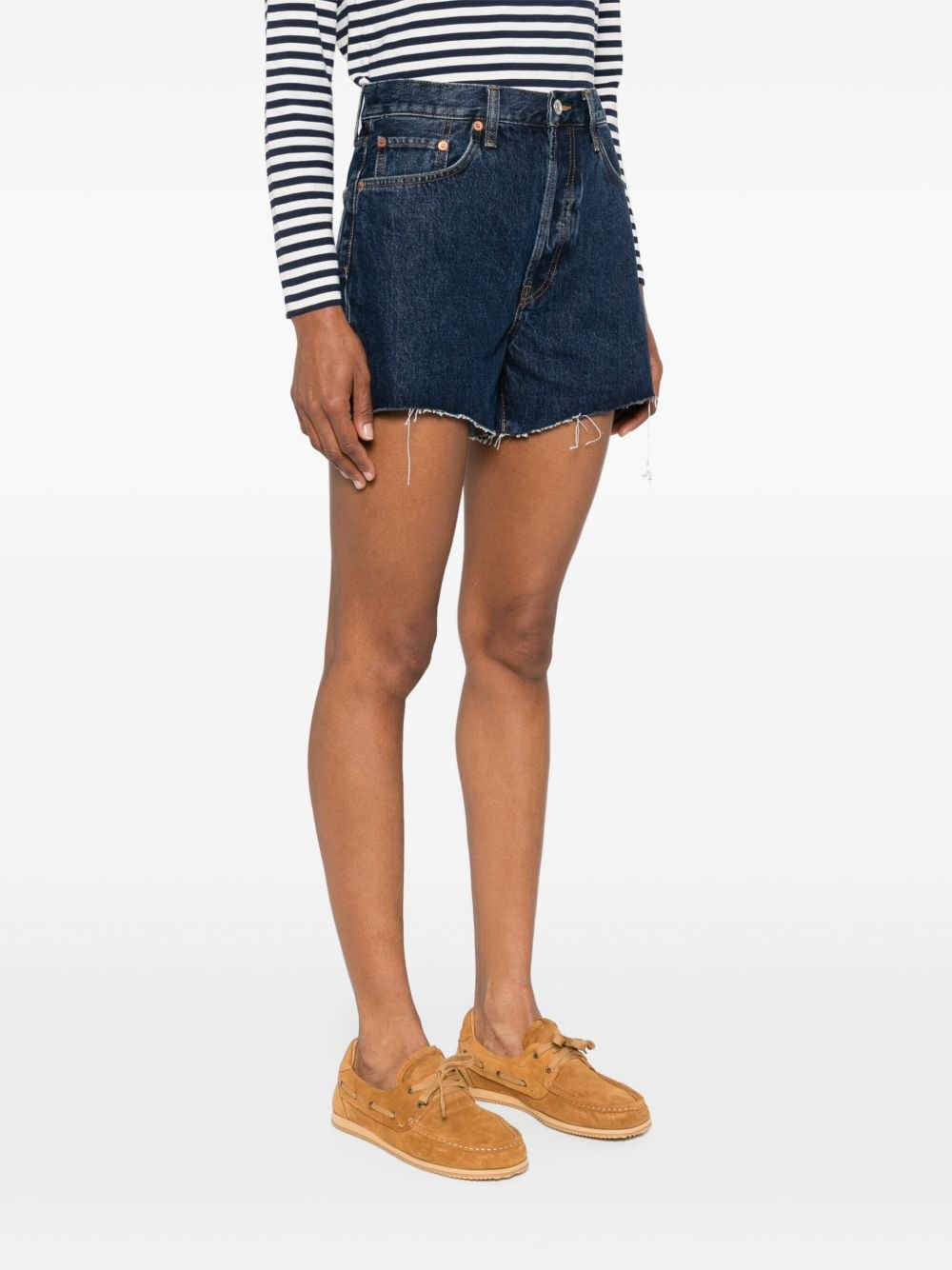 90s Low Slung denim shorts - 3