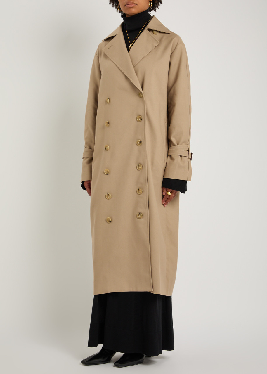 Toteme Double-breasted Cotton Gabardine-blend Coat - 2