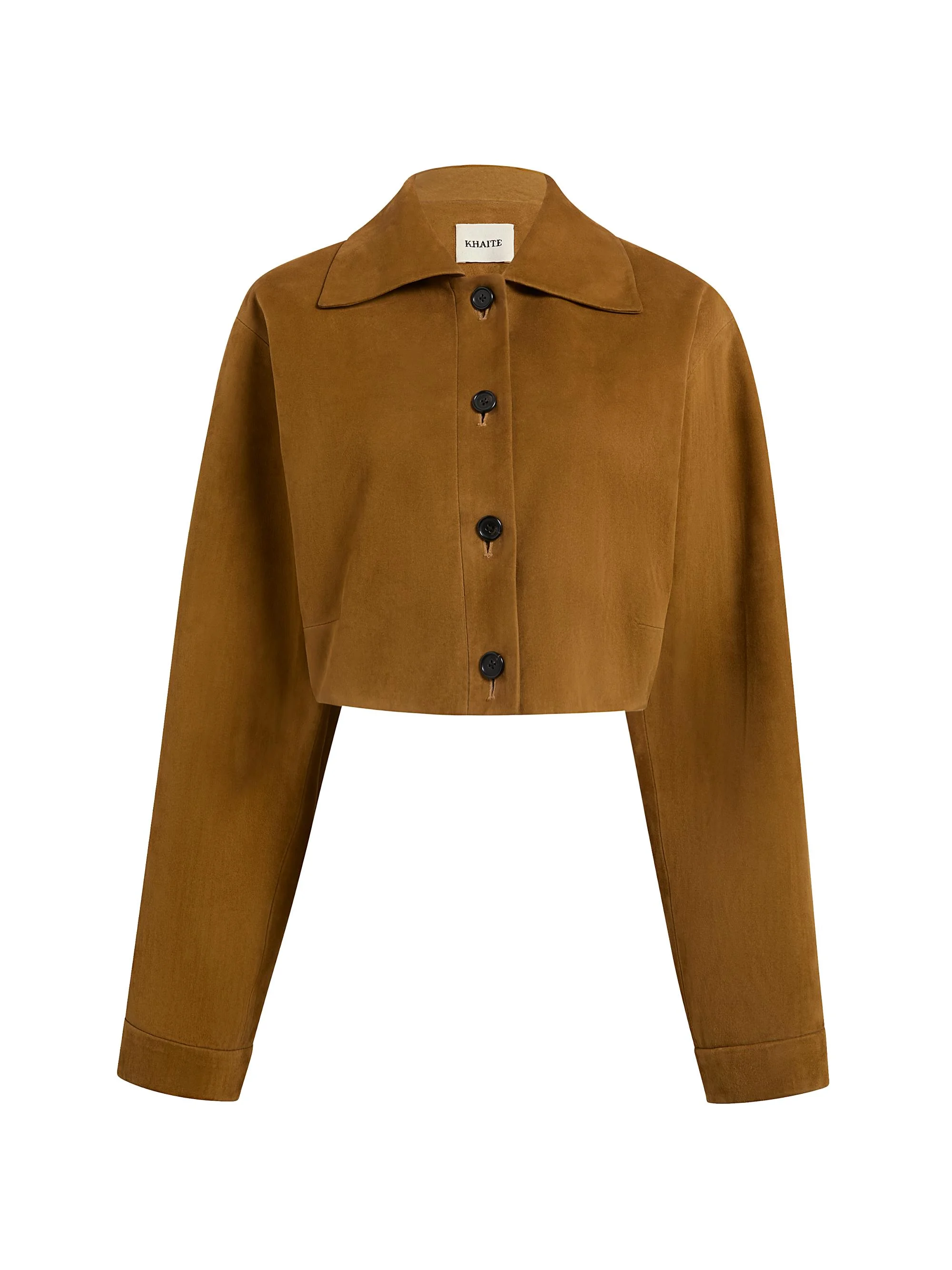 Women's Sue Suede Crop Jacket - Toffee - 1