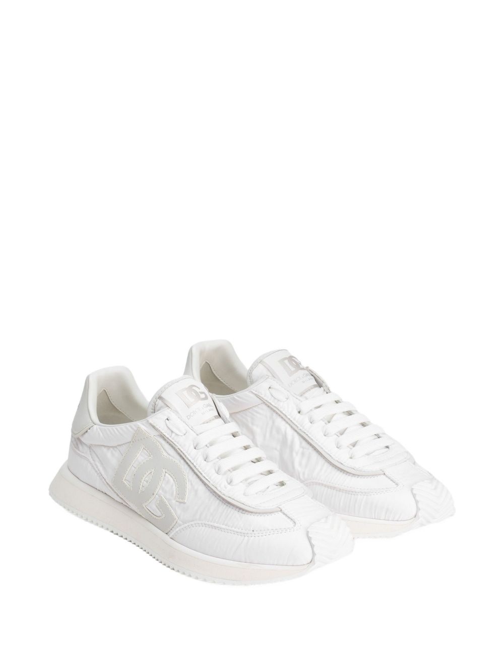 logo-patch panelled sneakers - 2