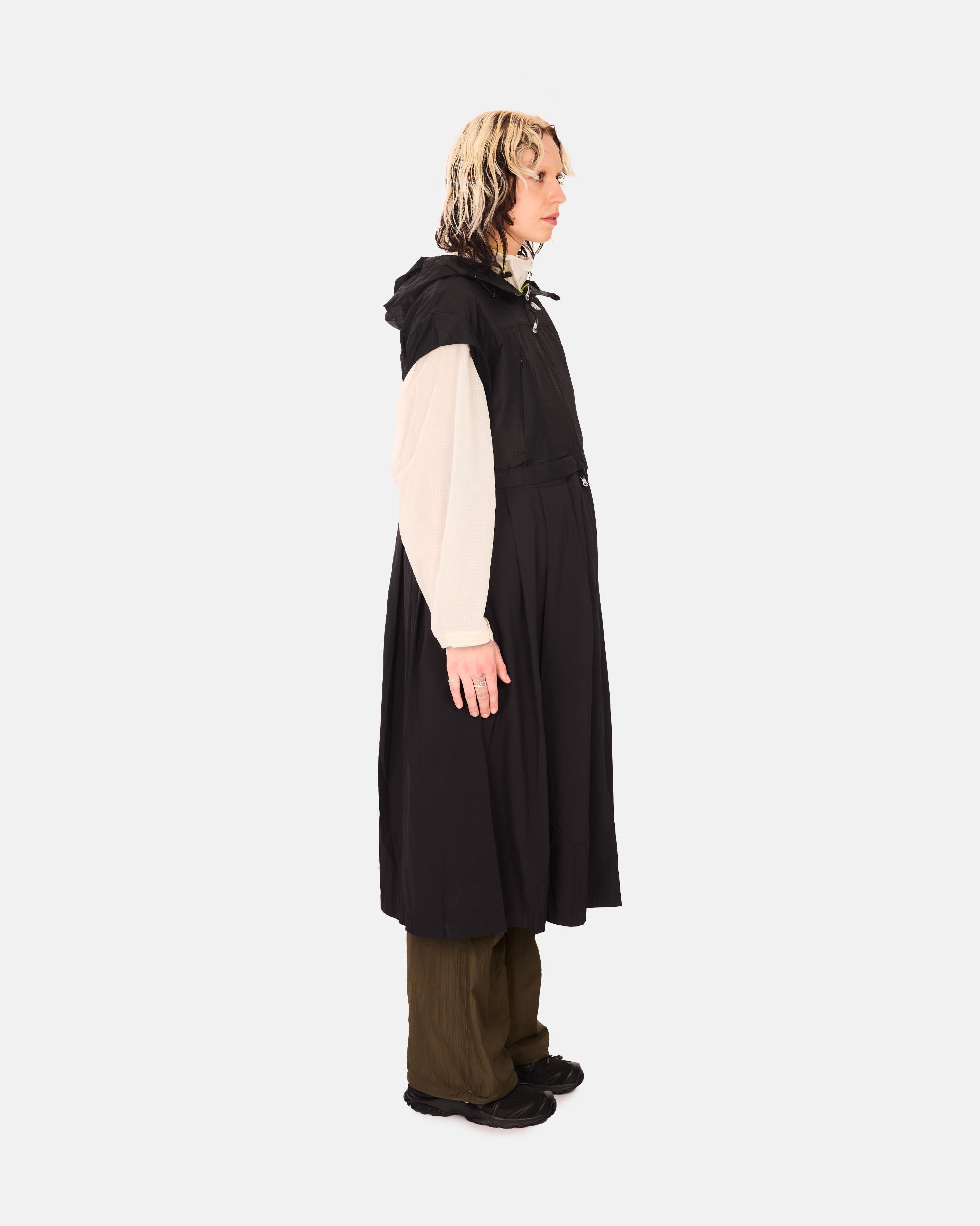 Convertible Long Wind Vest - 4