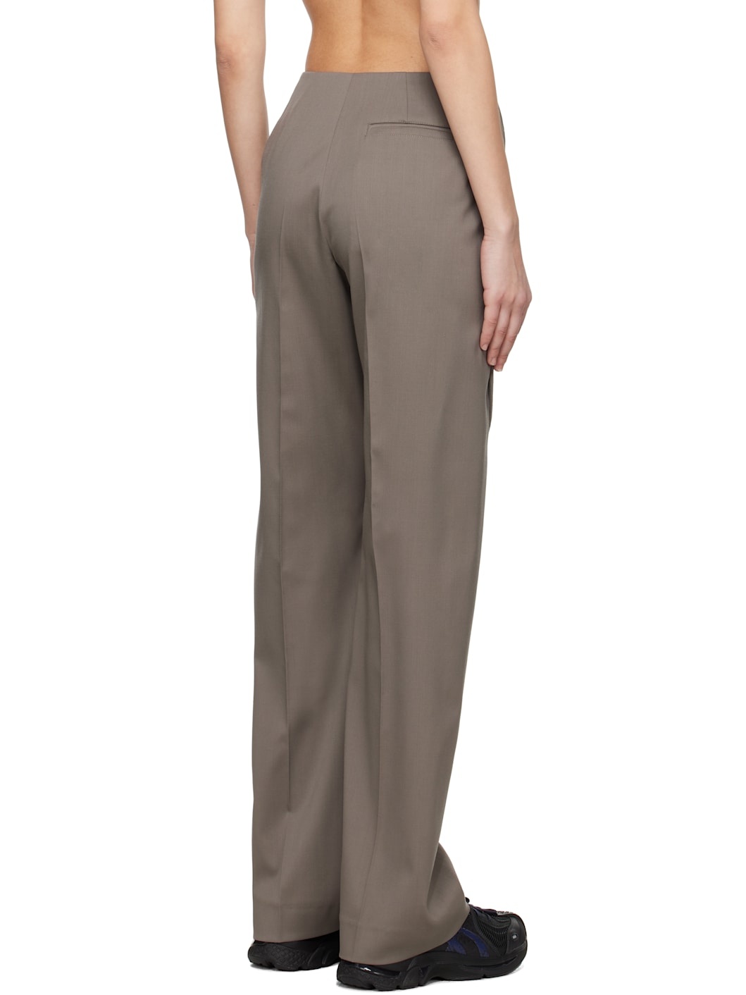 Gray Seneca Tailored Trousers - 3
