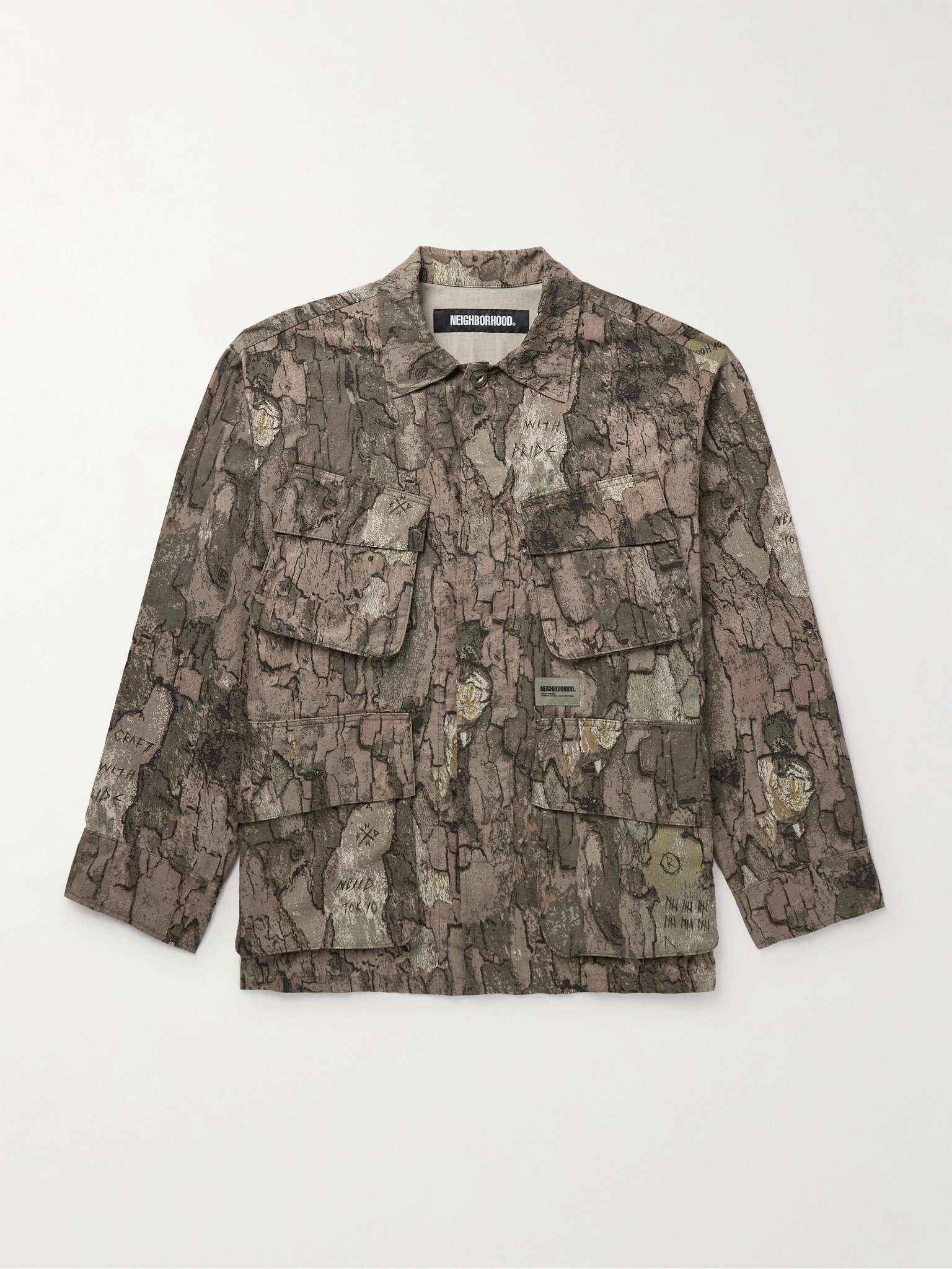 Fatigue Logo-Appliquéd Camouflage-Print Cotton-Ripstop Jacket - 1