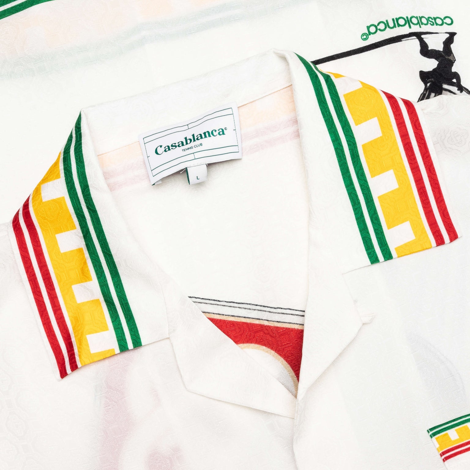 SHORT SLEEVE CUBAN COLLAR SHIRT - WHITE - 3