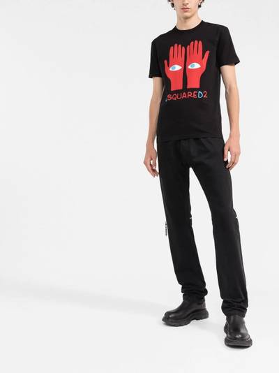 DSQUARED2 logo-print cotton T-shirt outlook