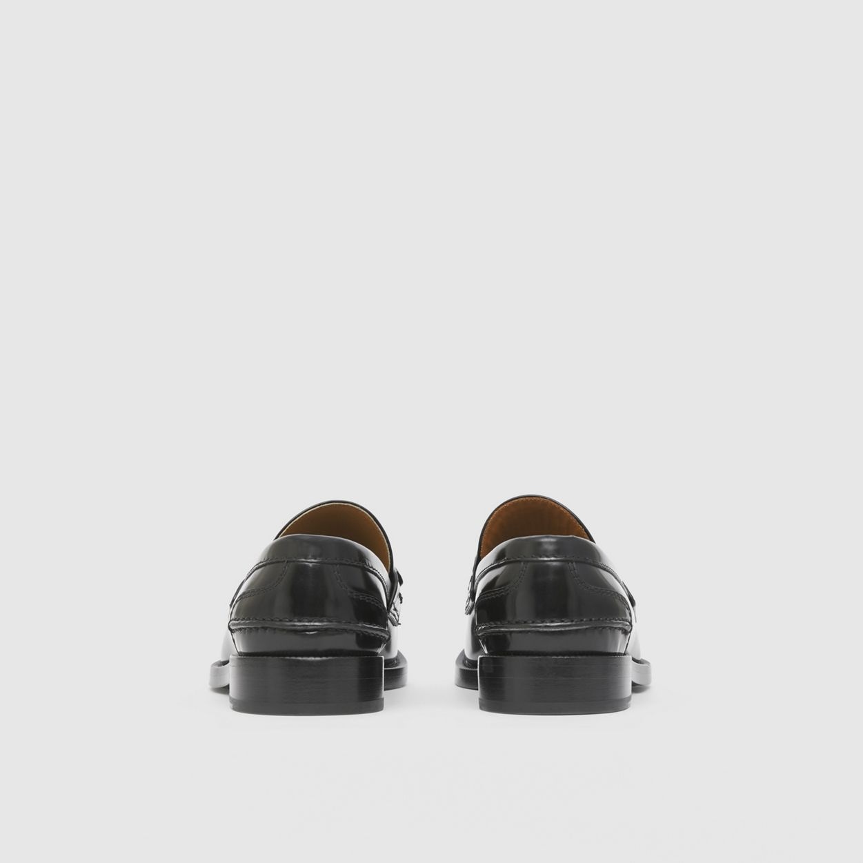 Logo Detail Leather Loafers - 5